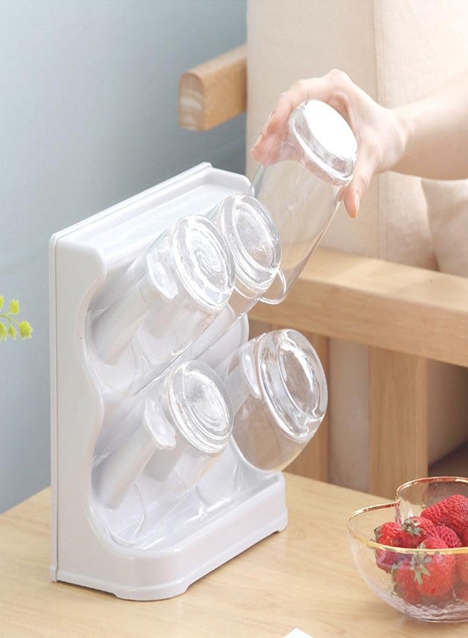 MINGFANITY Mug Rack, Kitchen Coffee Mug Tree Countertop Tea Cups Holder Standr, Hold six Cups, White - Image 5